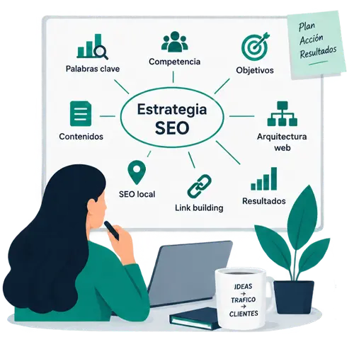Creación de una estrategia SEO para mejorar la visibilidad de la empresa
