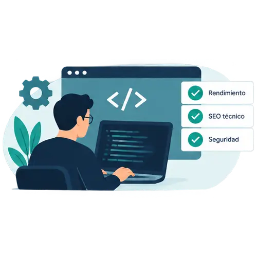 desarrollo de la web