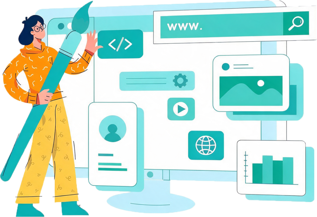 ilustración de diseño web